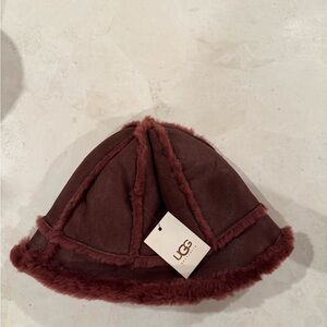 UGG Brown Shearling Hat